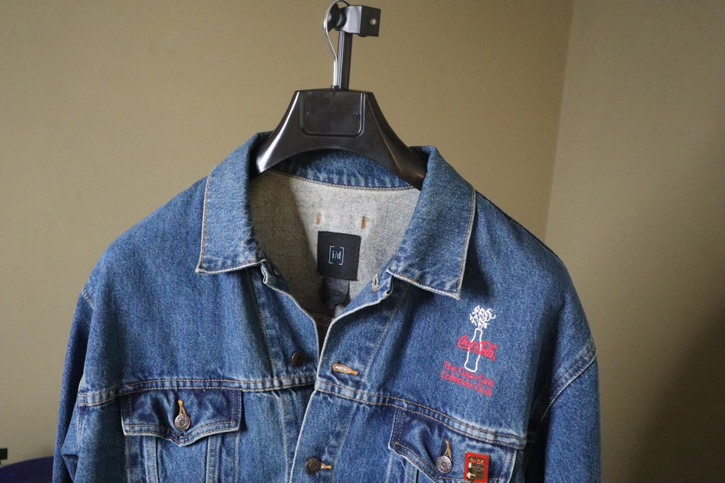 The Coca Cola Collectors Club Cotton I D Wear Denim Women's Vintage Jacket XL
