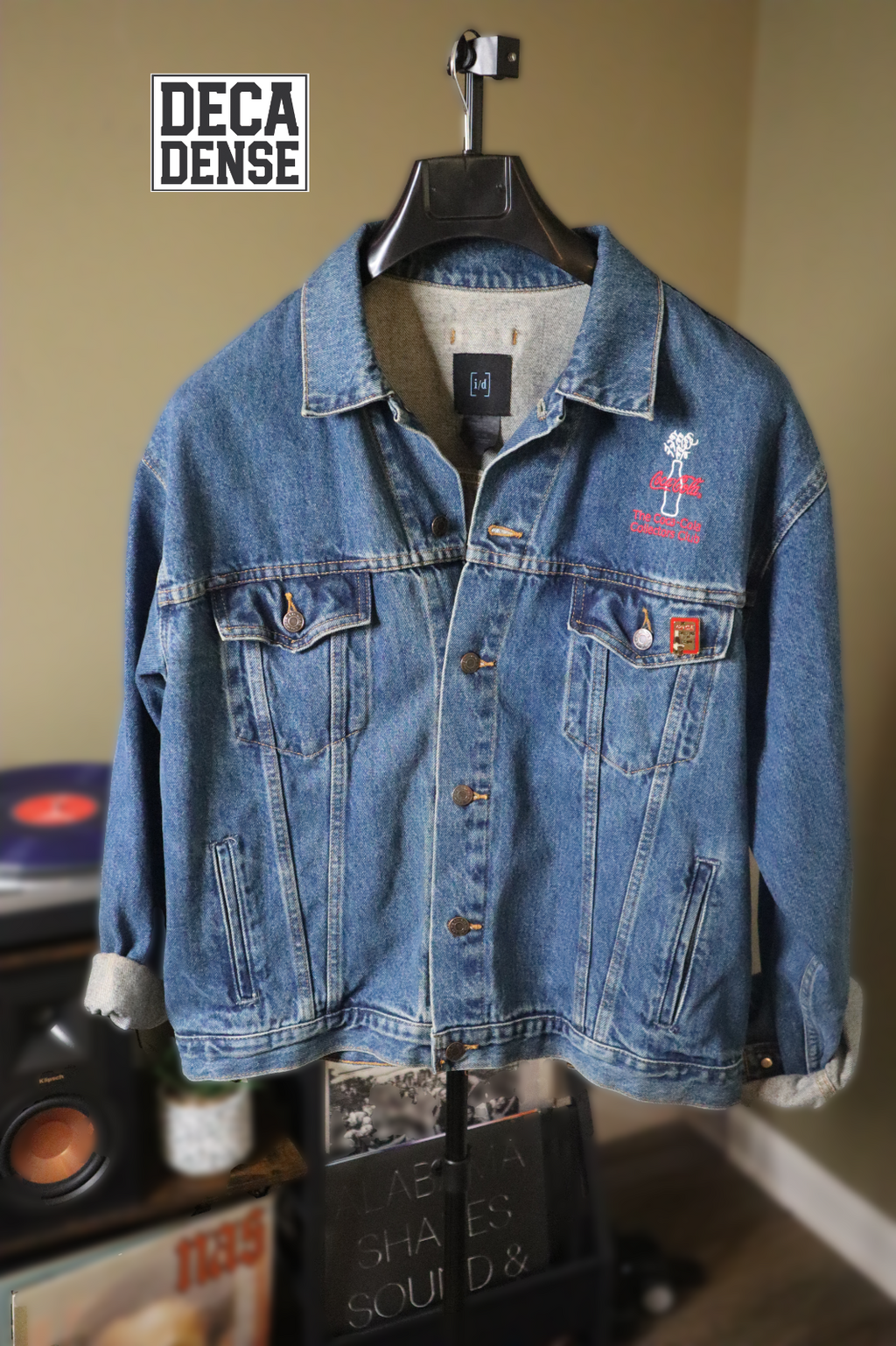 The Coca Cola Collectors Club Cotton I D Wear Denim Women's Vintage Jacket XL