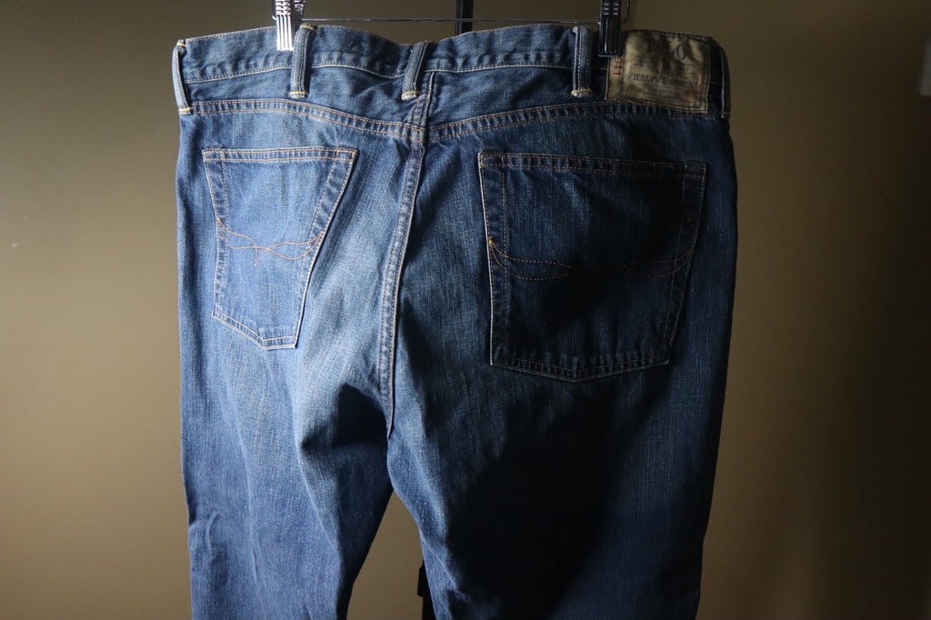 Polo Ralph Lauren Colton Bootcut Jeans Mens 38x32 Blue Medium Wash