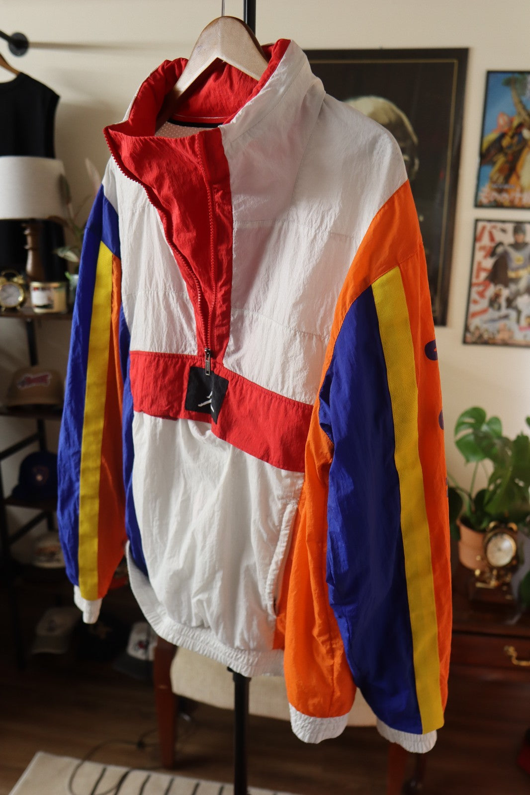 Vintage 90s Air Jordan Colorblock Windbreaker