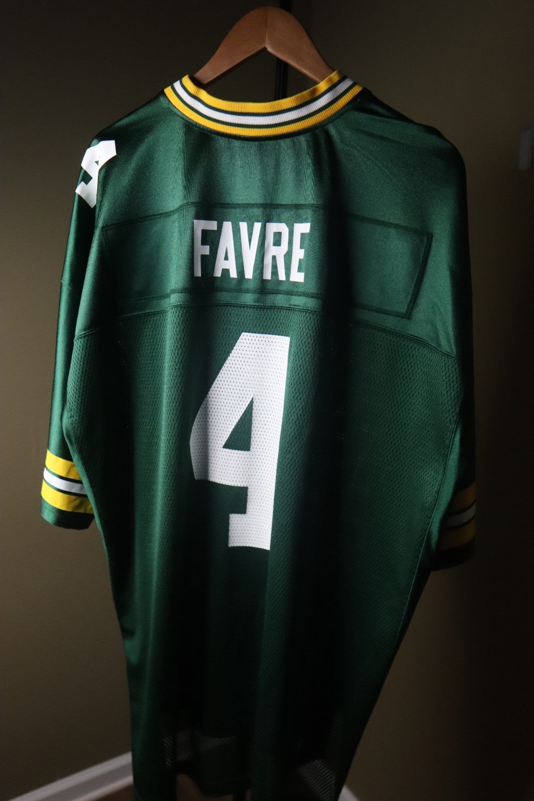 Reebok Green Bay Packers Size 2XL Brett Favre Football Jersey