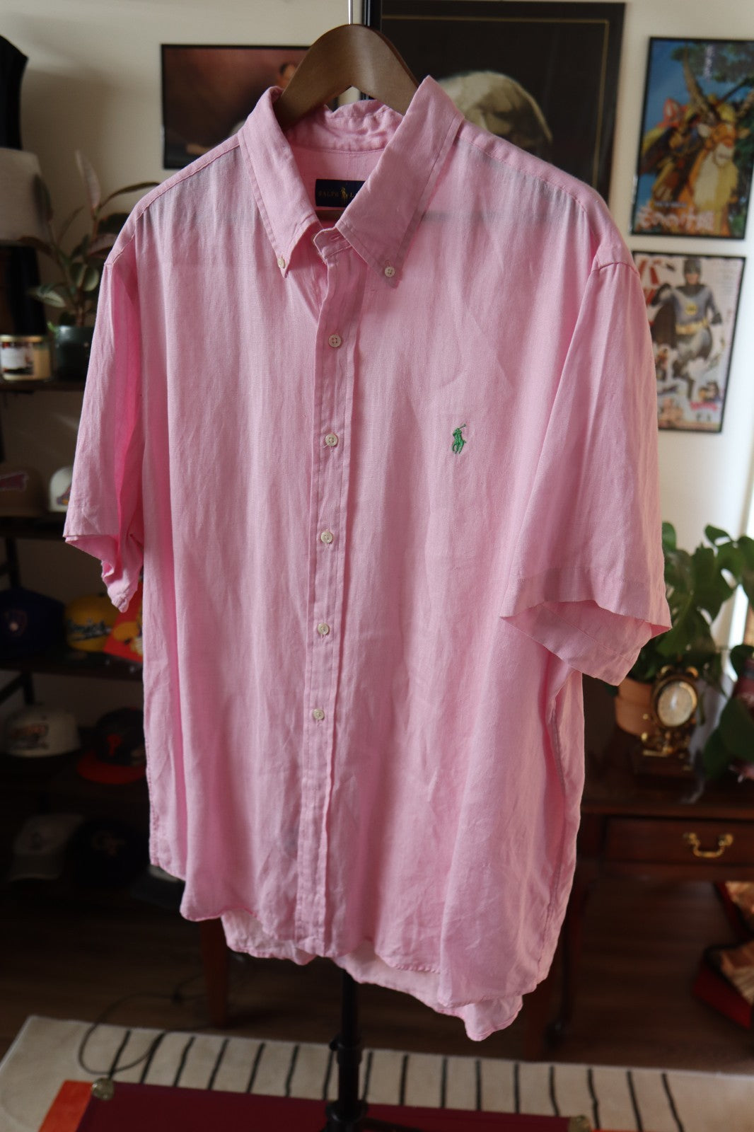 Polo Ralph Lauren 100% Linen Short Sleeve Shirt XXL