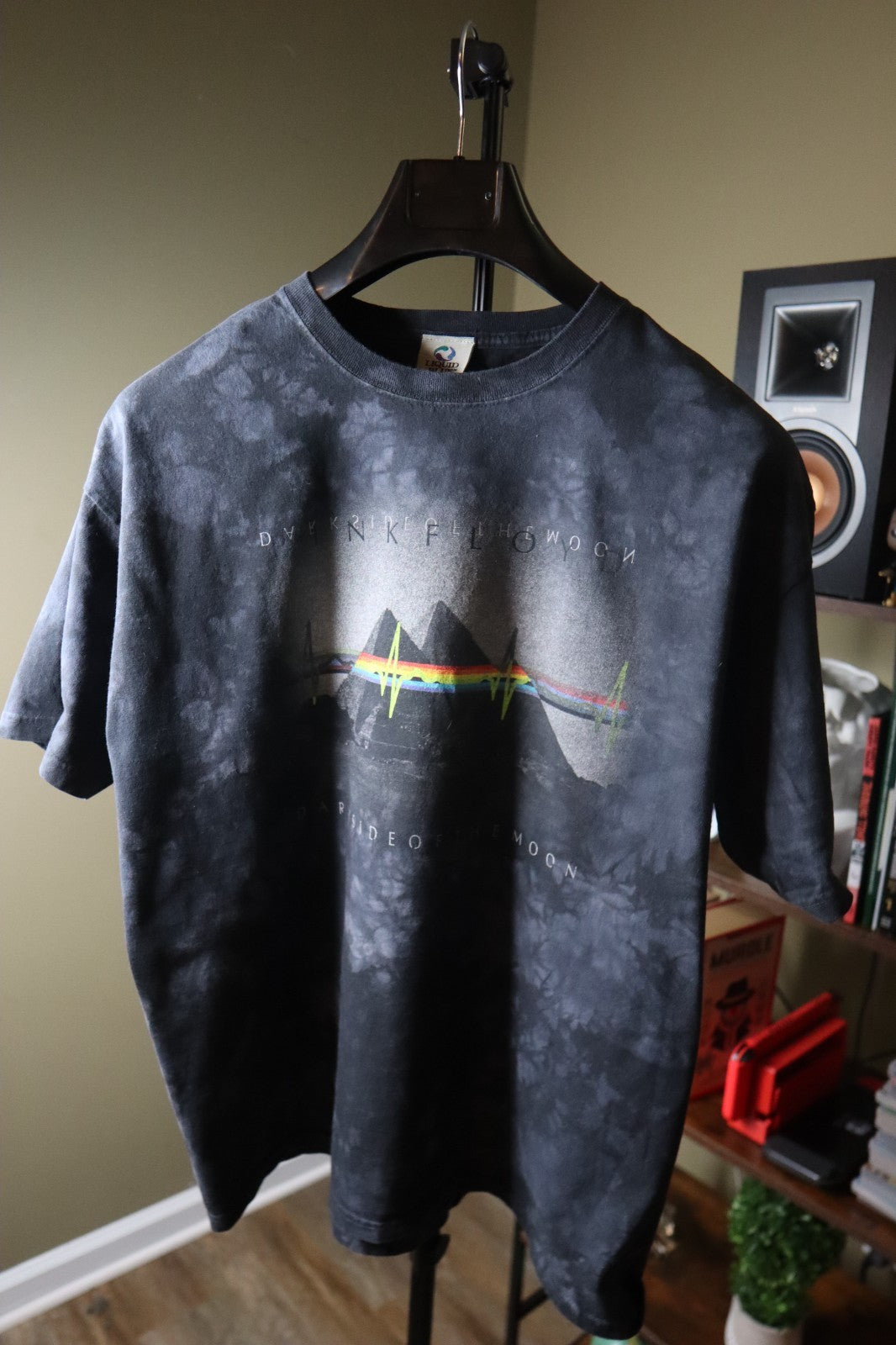Vintage Pink Floyd Dark Side of the Moon Liquid Blue Men's T-Shirt Size XL