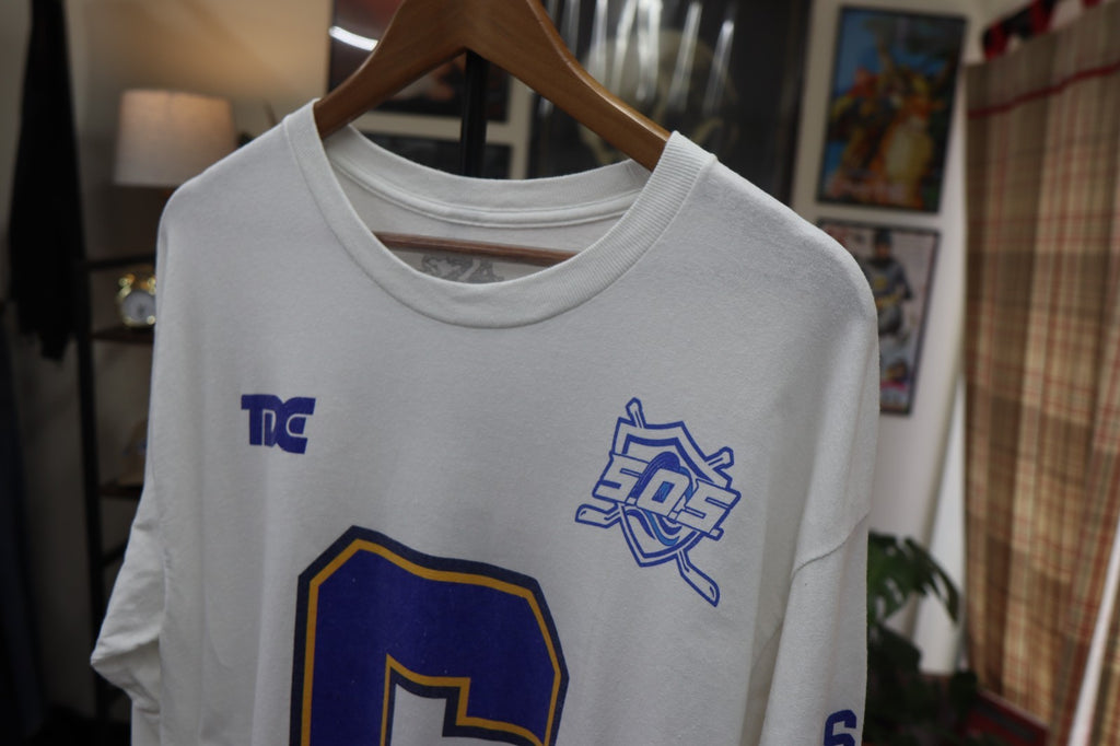 SZA SOS Tour Merch White Long Sleeve Hockey Jersey T-Shirt TDE Official Large