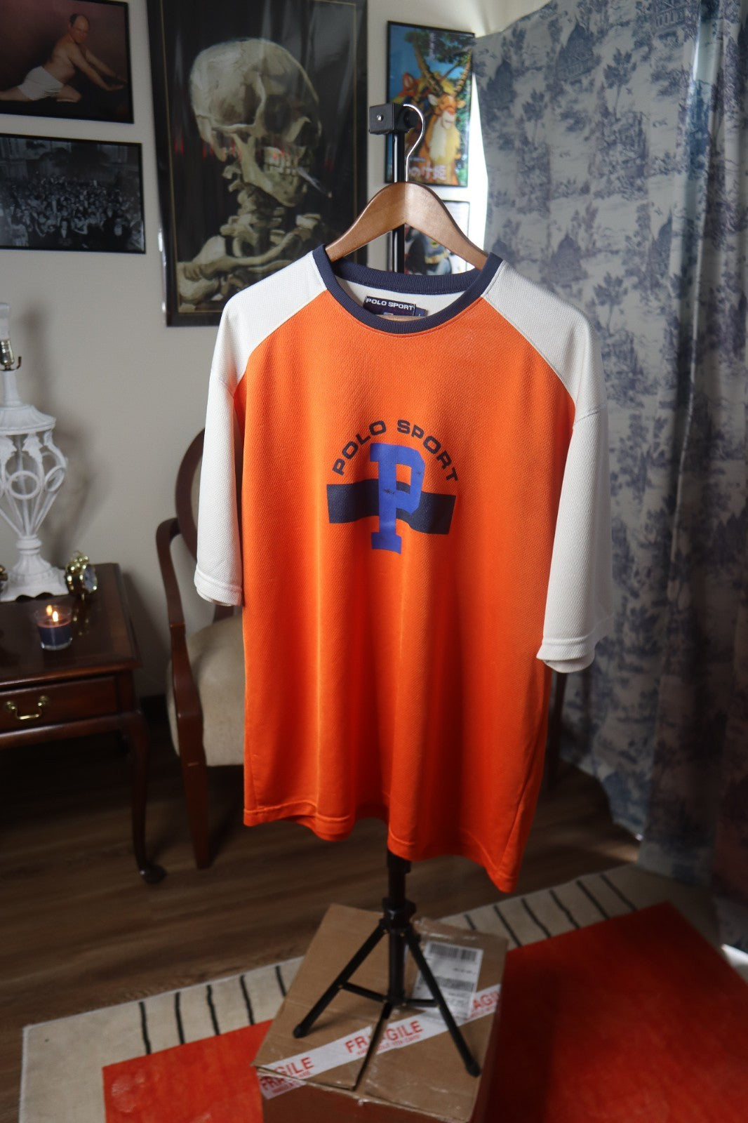 Vintage 90s Ralph Lauren Polo Sport Mesh Jersey size Large USA