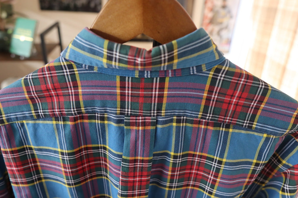 Vintage Ralph Lauren Bright Plaid Heavy Plaid Shirt Medium