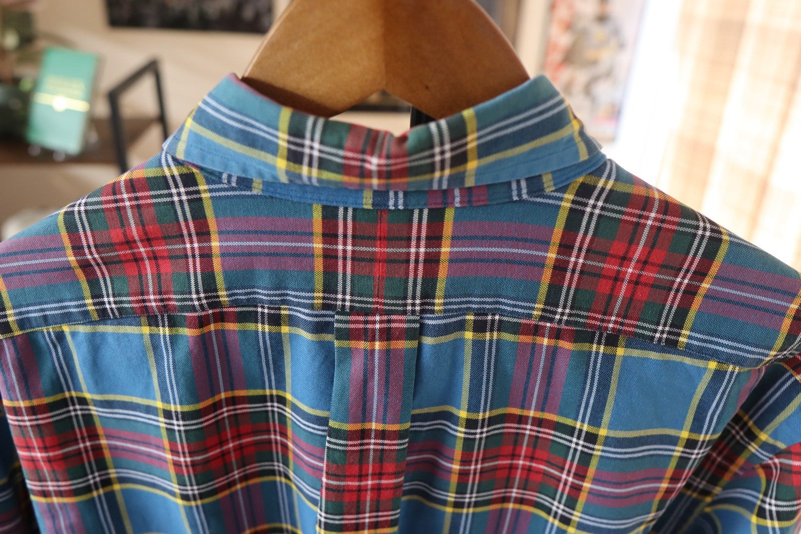 Vintage Ralph Lauren Bright Plaid Heavy Plaid Shirt Medium