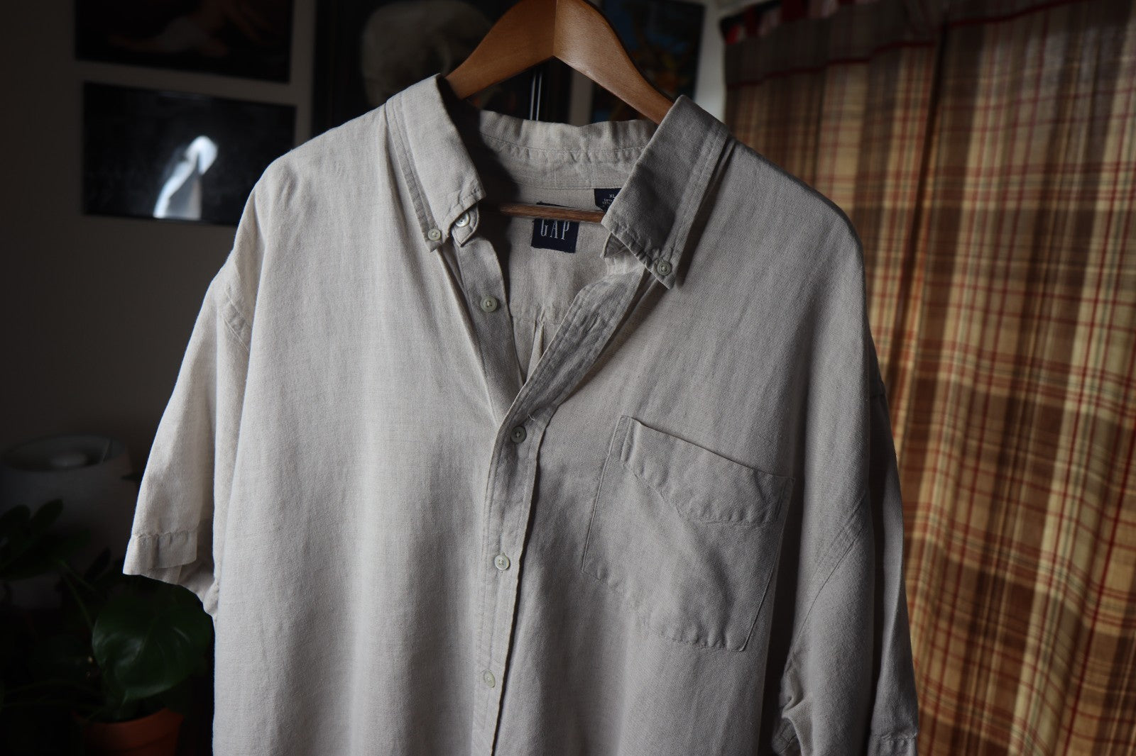 GAP Cotton/Linen Casual Shirt Size XL