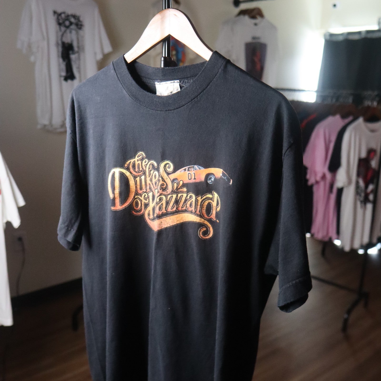 Vintage Dukes Of Hazzard General Lee T Shirt Mens Size XL