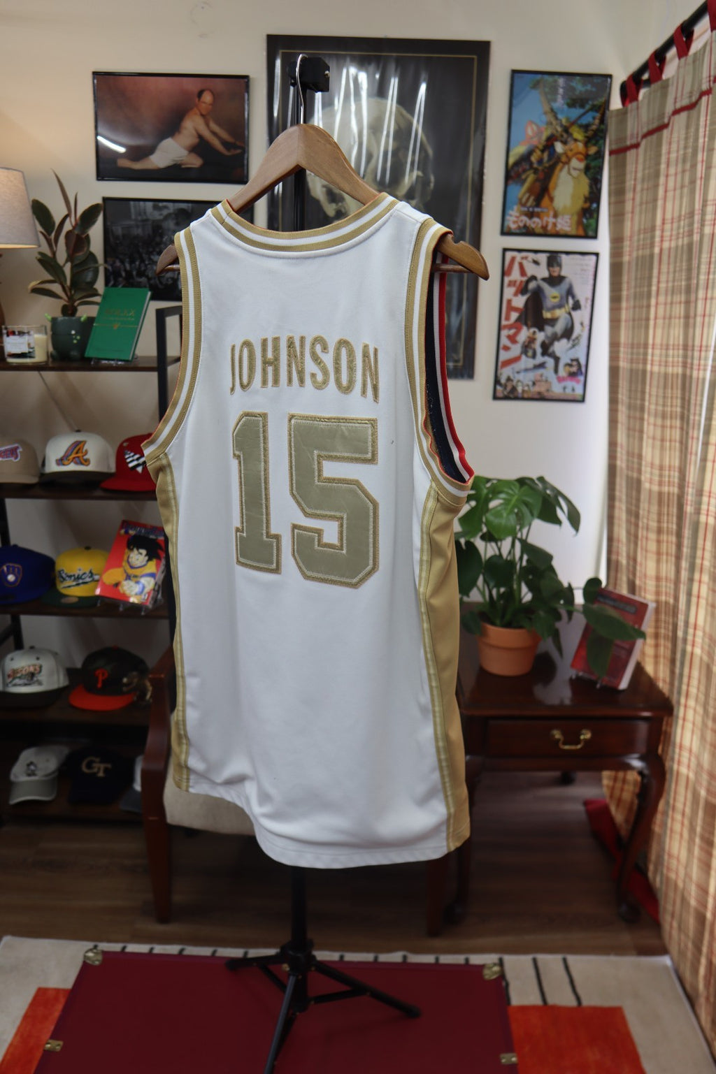 Vintage Dream Team Magic Johnson USA Basketball 92 Gold Metal Nike Jersey