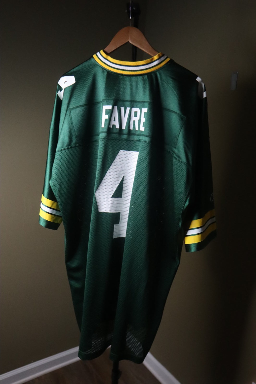 Reebok Green Bay Packers Size 2XL Brett Favre Football Jersey
