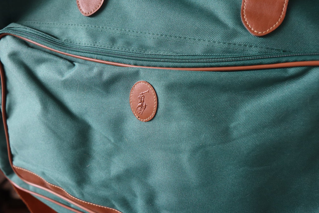 Vintage Polo Ralph Lauren Green Canvas Duffle Bag