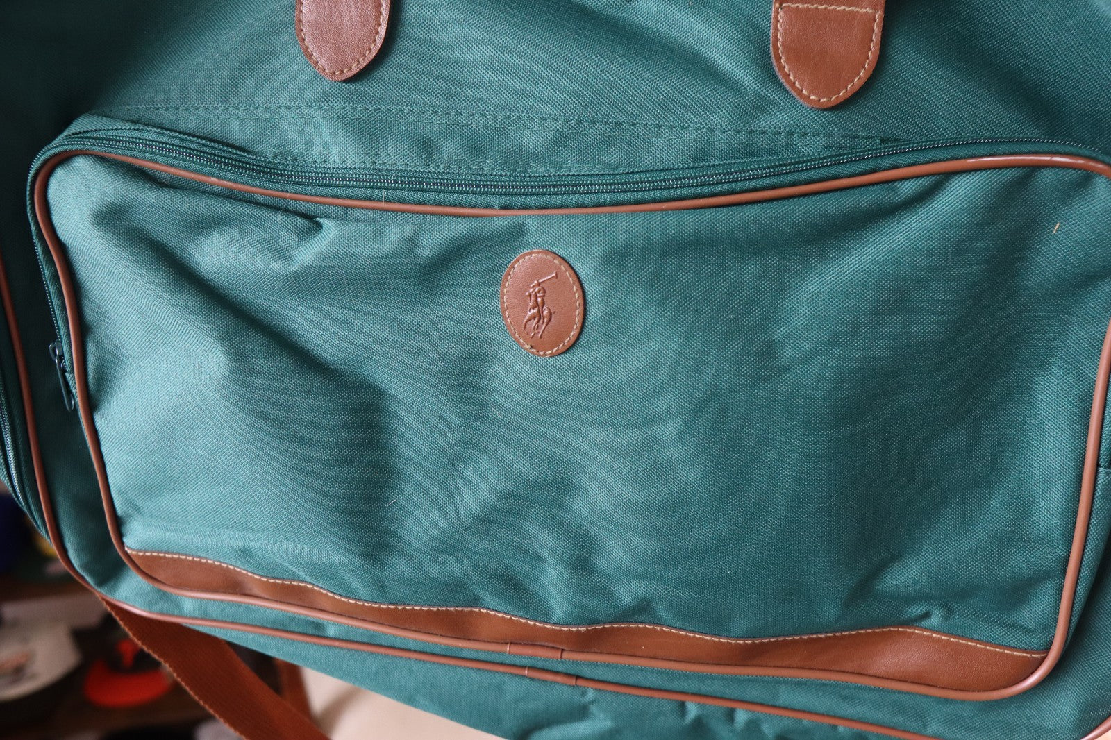 Vintage Polo Ralph Lauren Green Canvas Duffle Bag