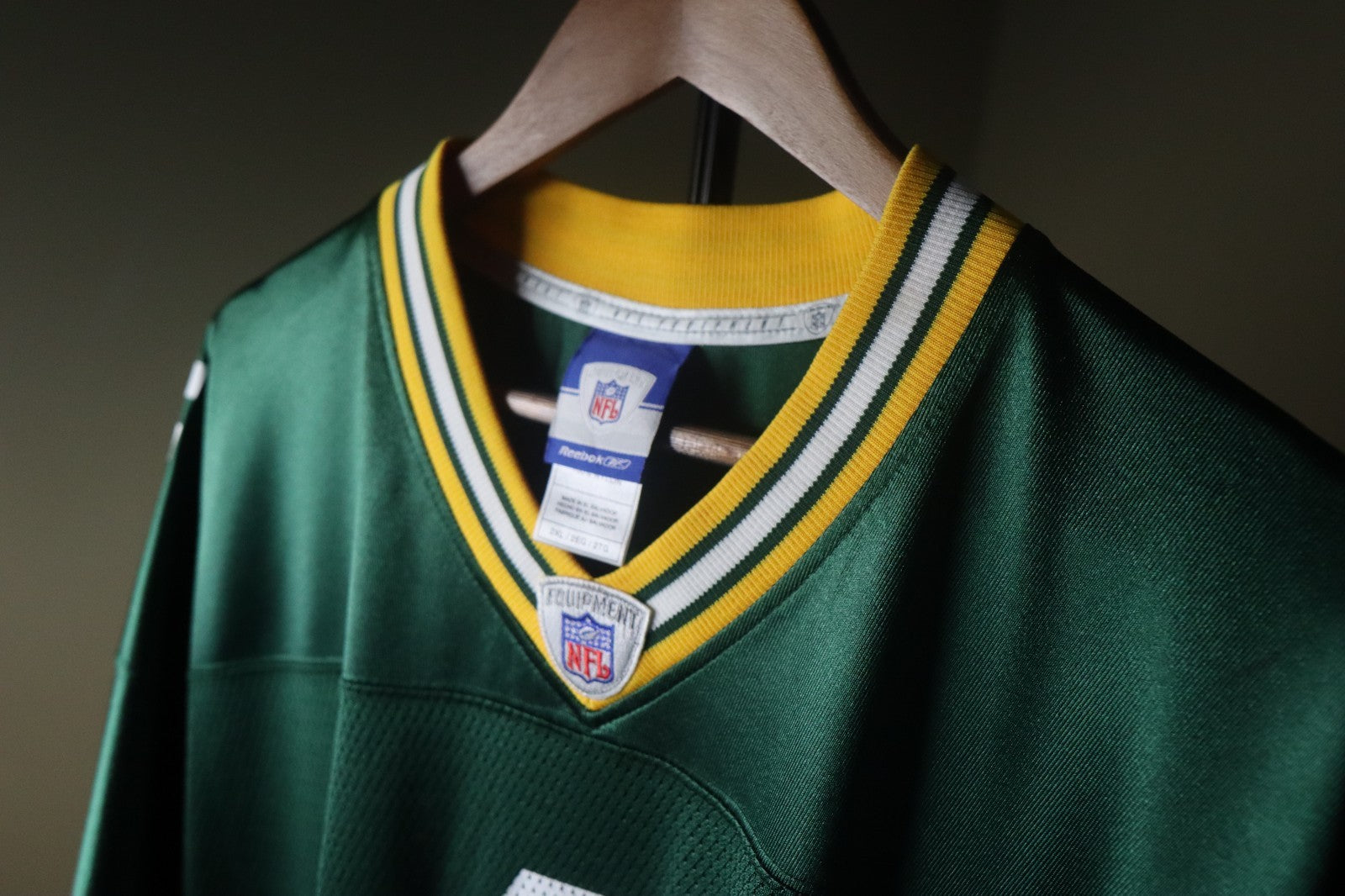 Reebok Green Bay Packers Size 2XL Brett Favre Football Jersey