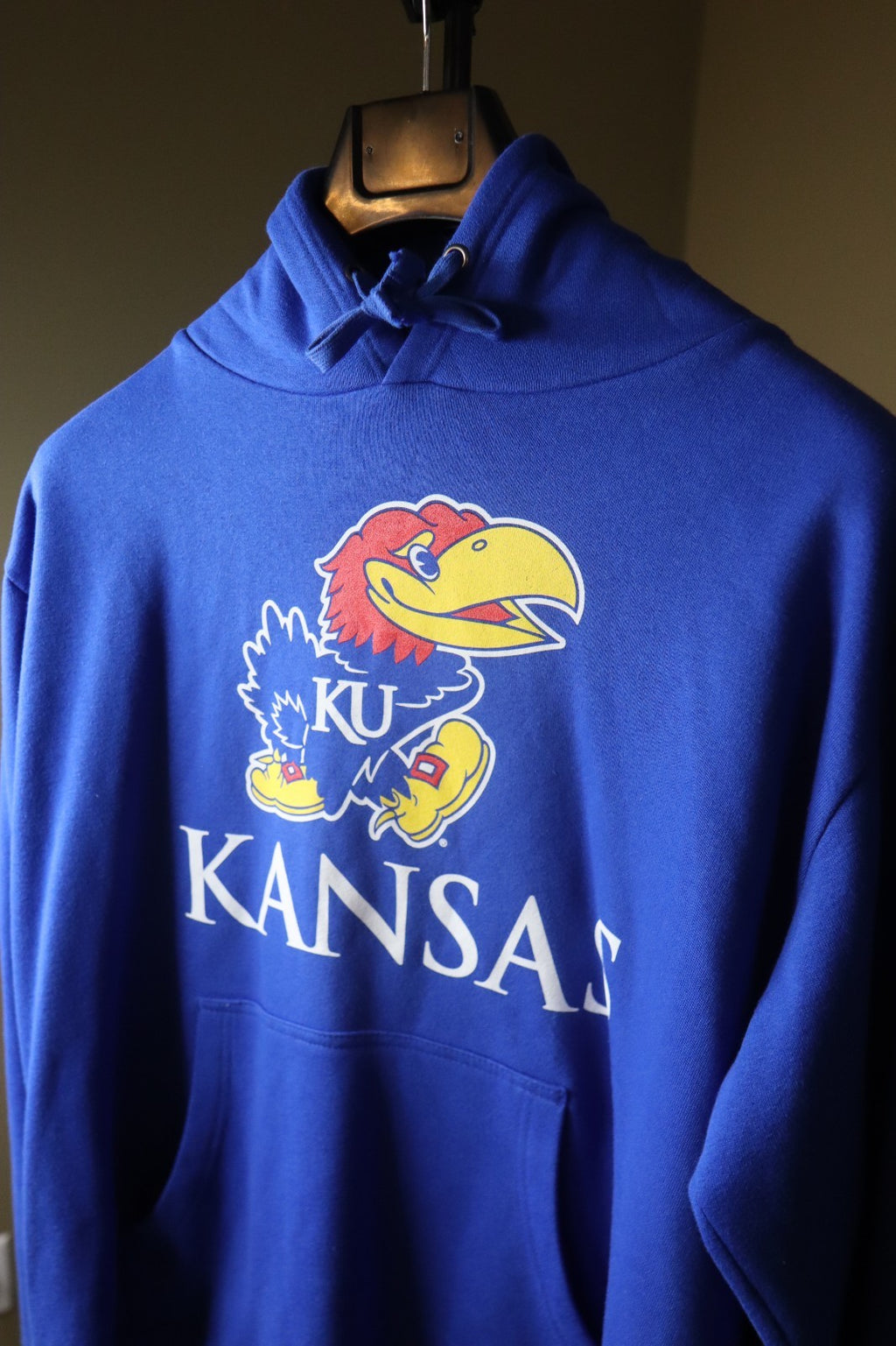  Kansas Jayhawks Fanatics Hoodie Men’s 2XLarge Blue March Madness