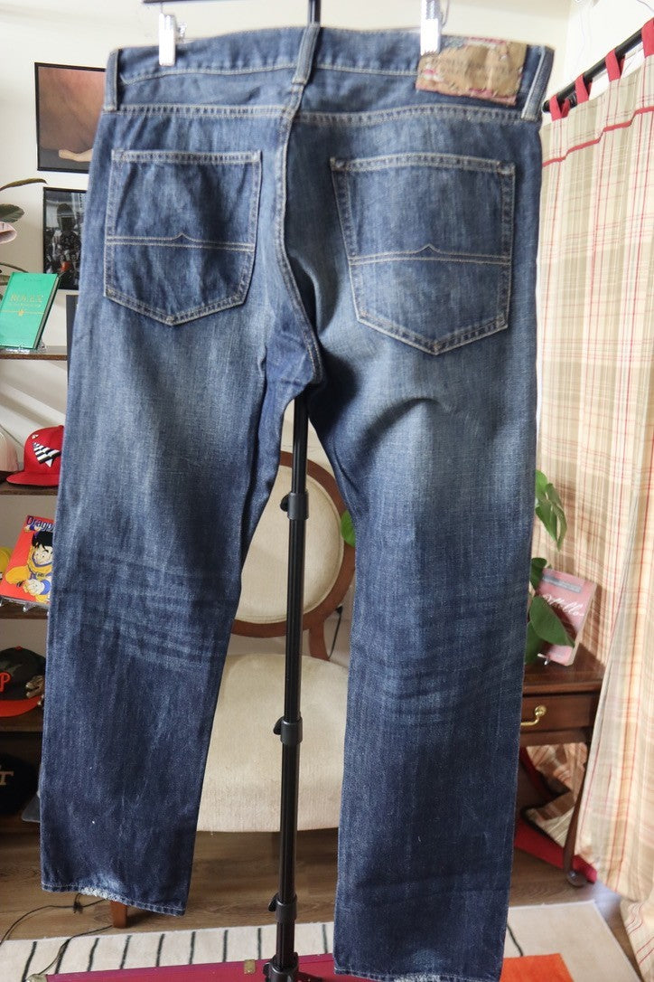 Denim Supply Ralph Lauren Jeans Mens 36x34 Straight Blue Vintage Flag Logo