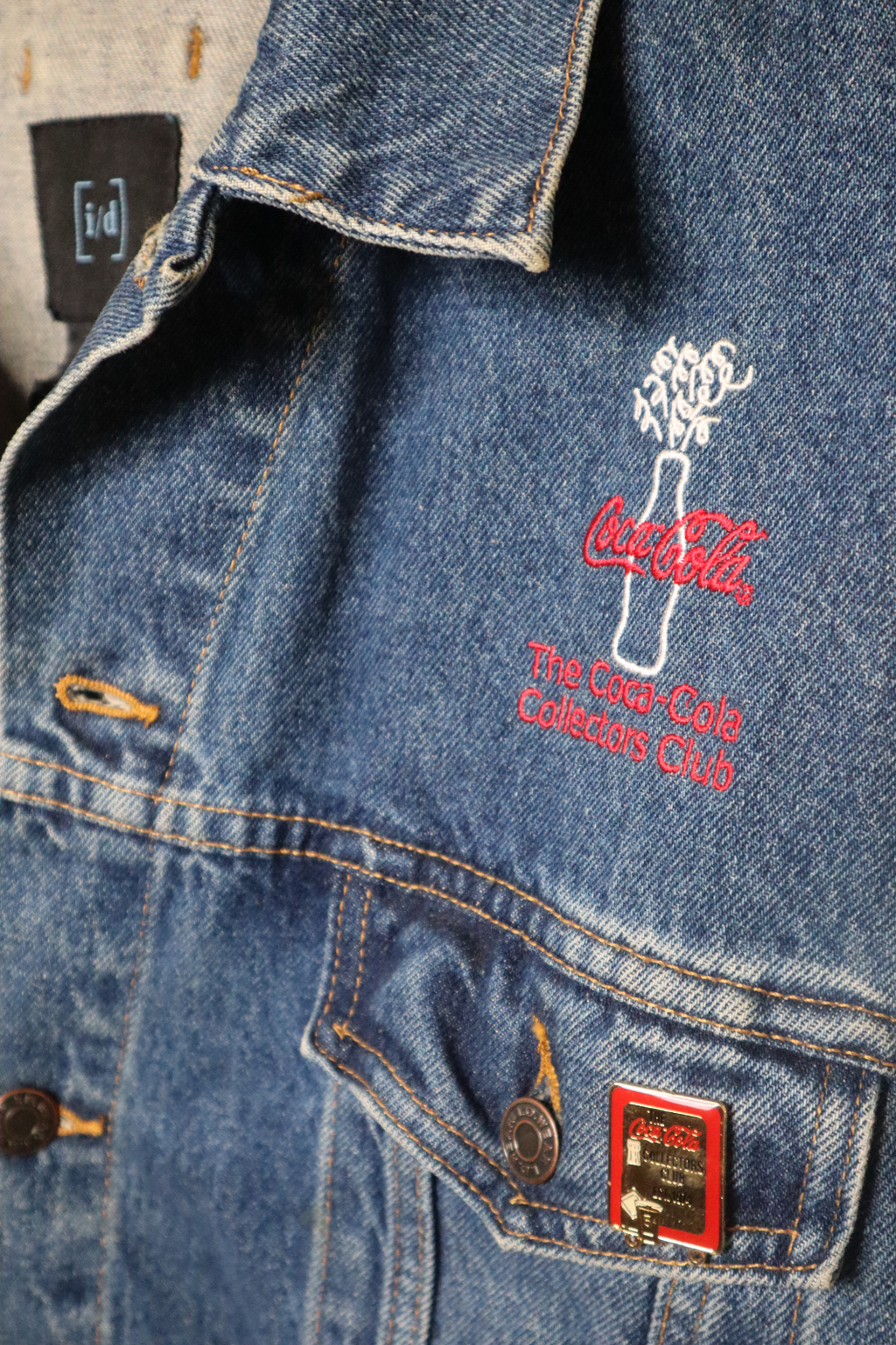The Coca Cola Collectors Club Cotton I D Wear Denim Women's Vintage Jacket XL