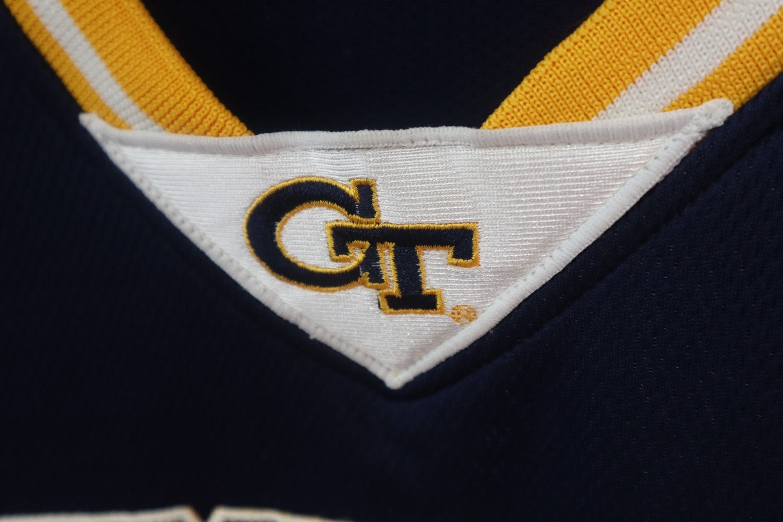 Georgia Tech Yellow Jackets Colosseum Mens Basketball Jersey Blue Size Large
