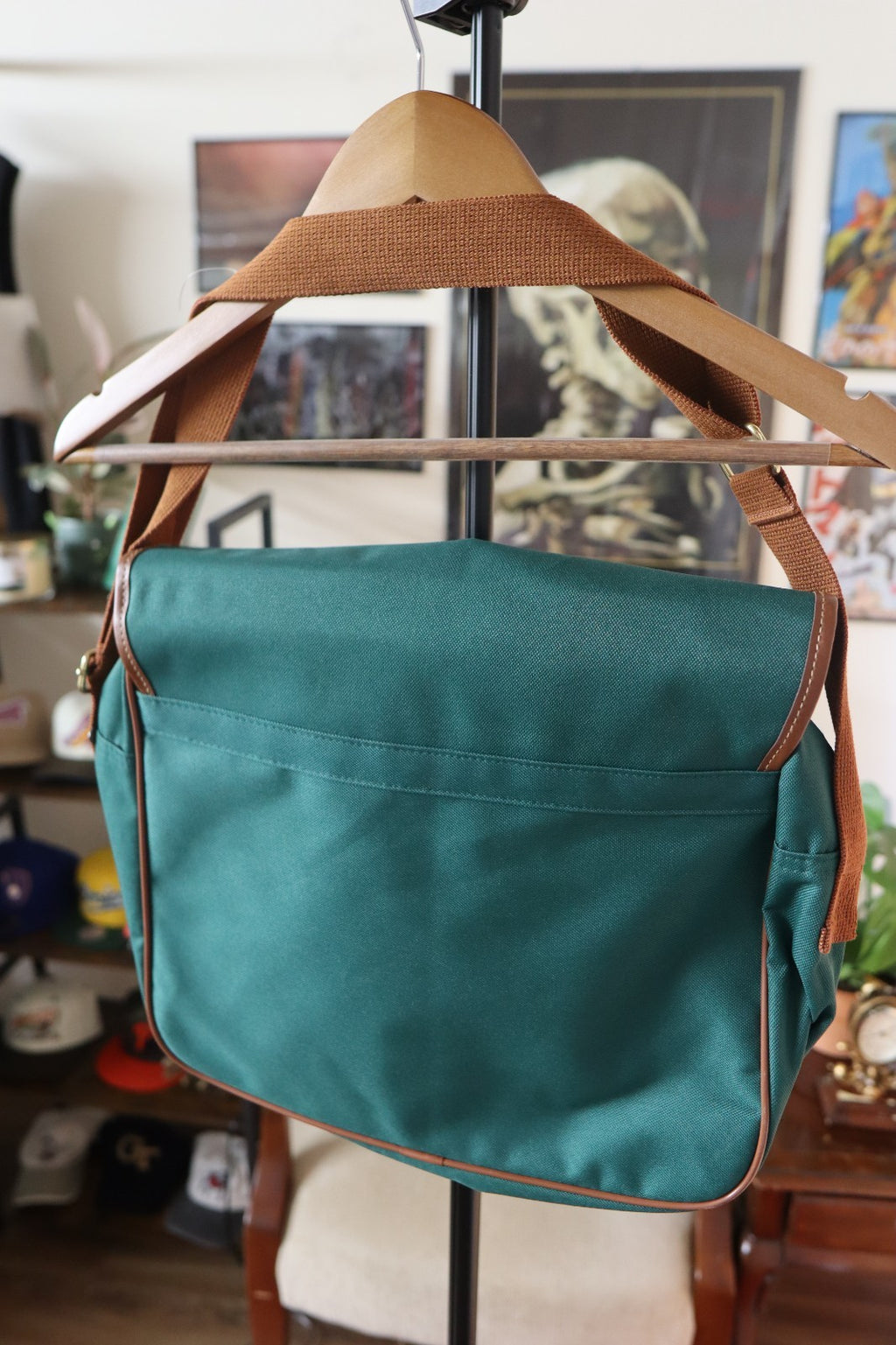 Polo Ralph Lauren Fragrances Shoulder Bag Green Canvas