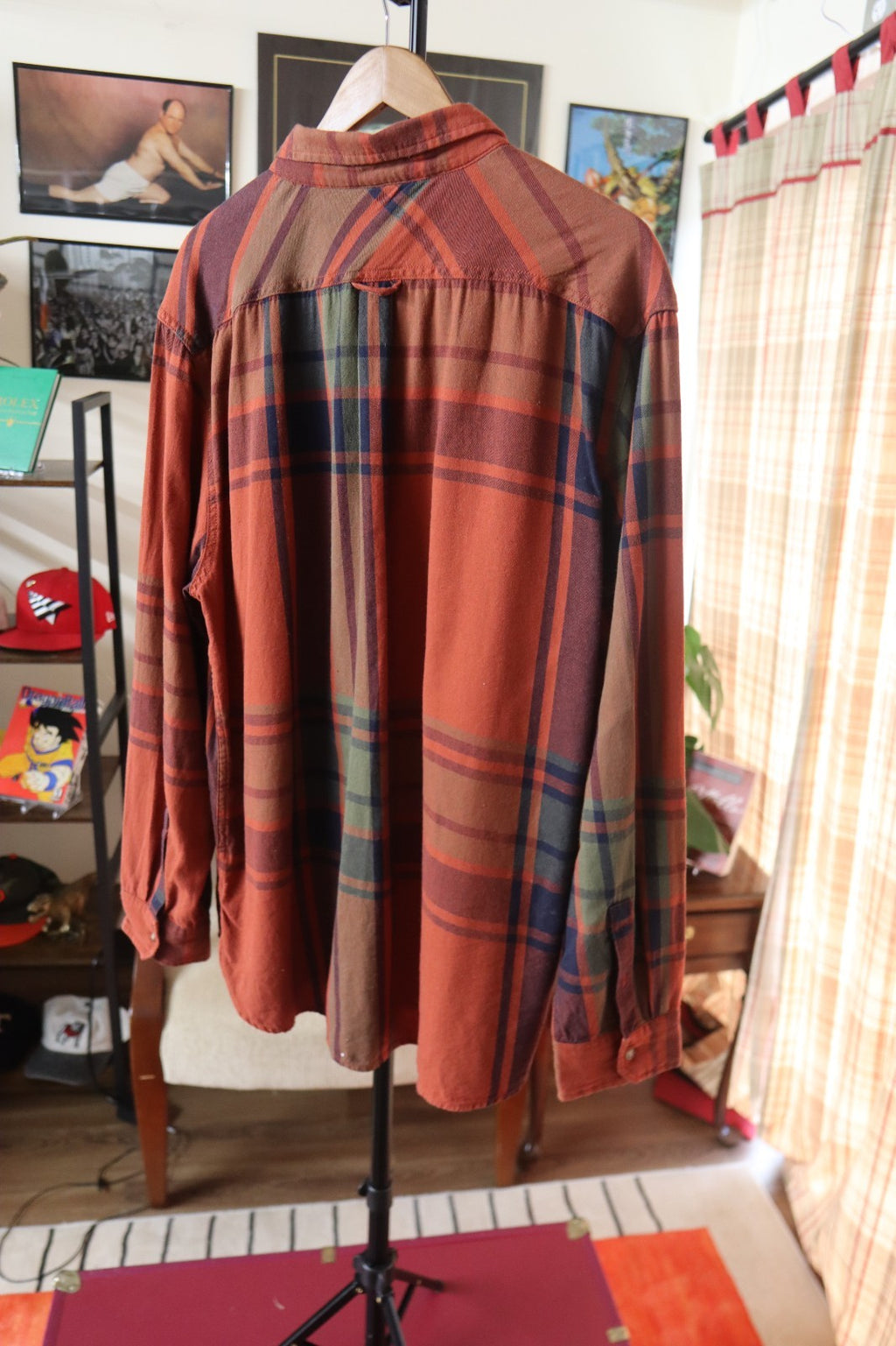Levi’s Button Up Shirt Men’s XXXL In Rust Plaid