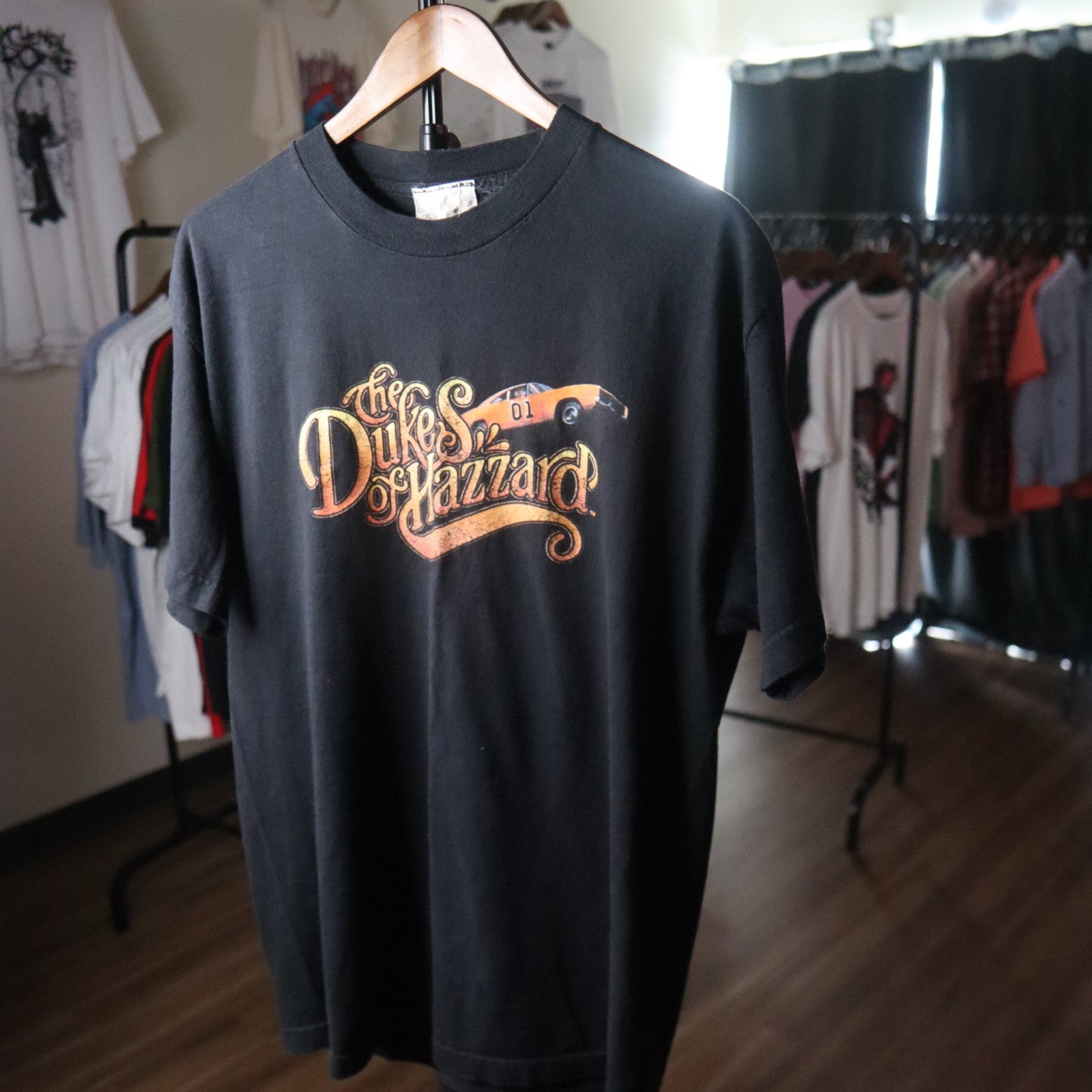Vintage Dukes Of Hazzard General Lee T Shirt Mens Size XL
