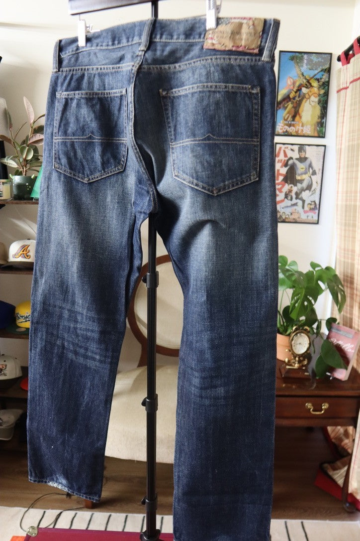 Denim Supply Ralph Lauren Jeans Mens 36x34 Straight Blue Vintage Flag Logo
