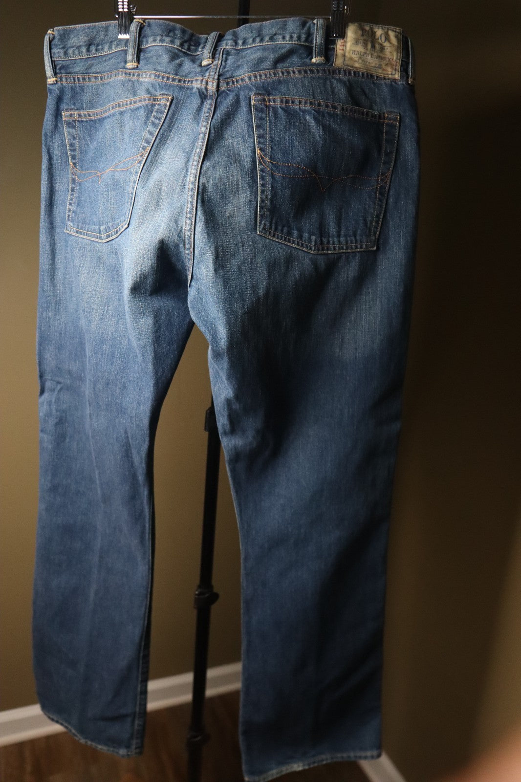 Polo Ralph Lauren Colton Bootcut Jeans Mens 38x32 Blue Medium Wash