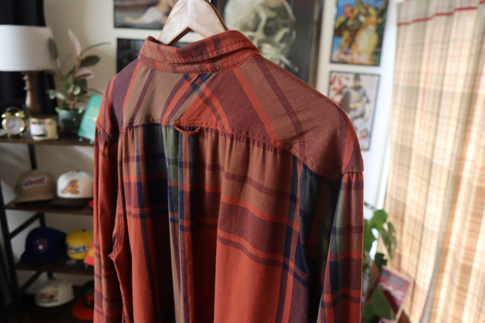 Levi’s Button Up Shirt Men’s XXXL In Rust Plaid