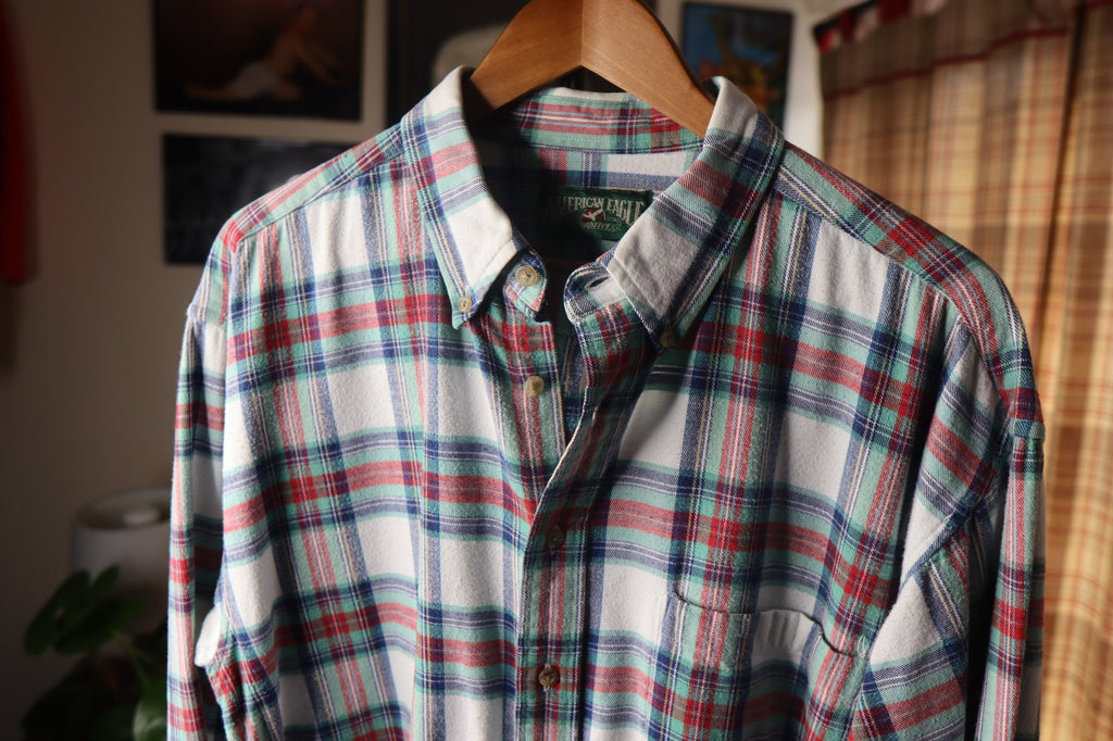 Vintage 90s American Eagle Outfitters Mens XLarge Flannel Button Down