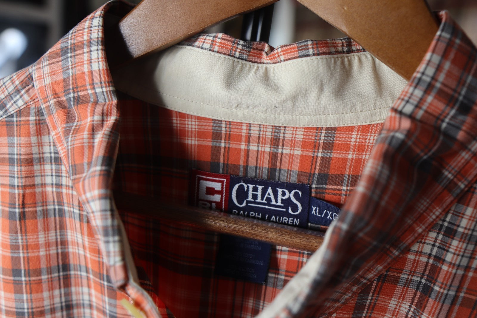 Ralph Lauren Denim & Supply Shirt Mens Large Red Button Up Short Sleeve Plaid XL