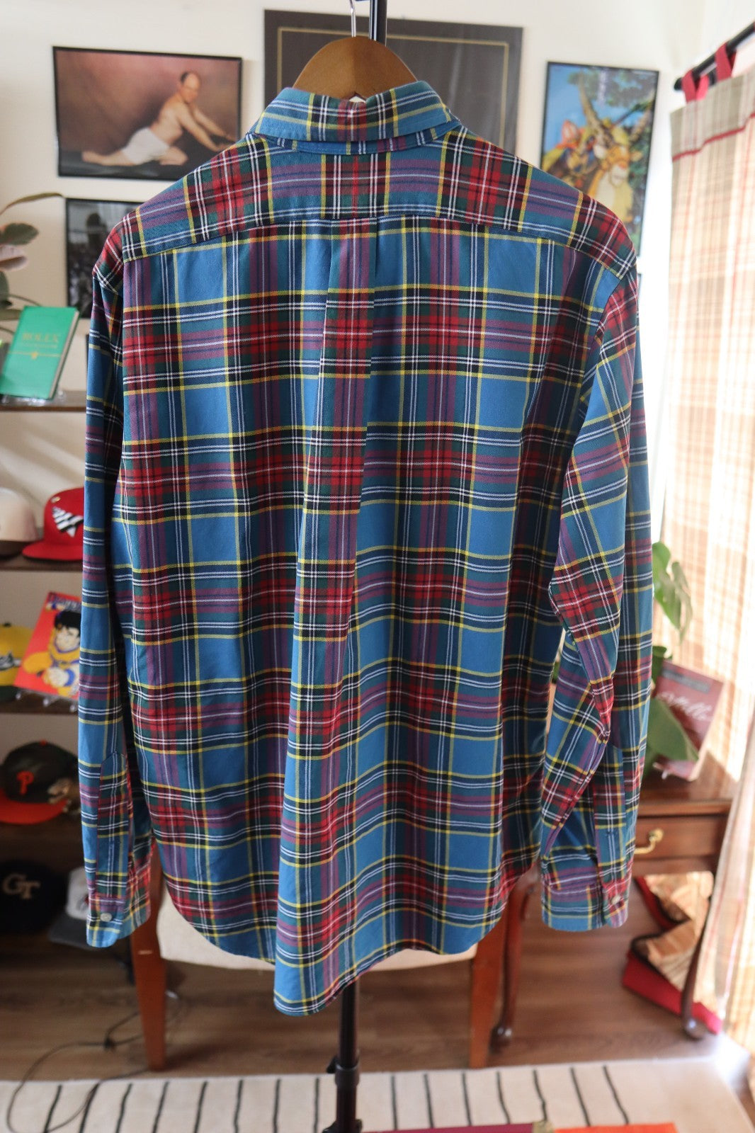 Vintage Ralph Lauren Bright Plaid Heavy Plaid Shirt Medium