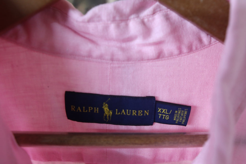 Polo Ralph Lauren 100% Linen Short Sleeve Shirt XXL