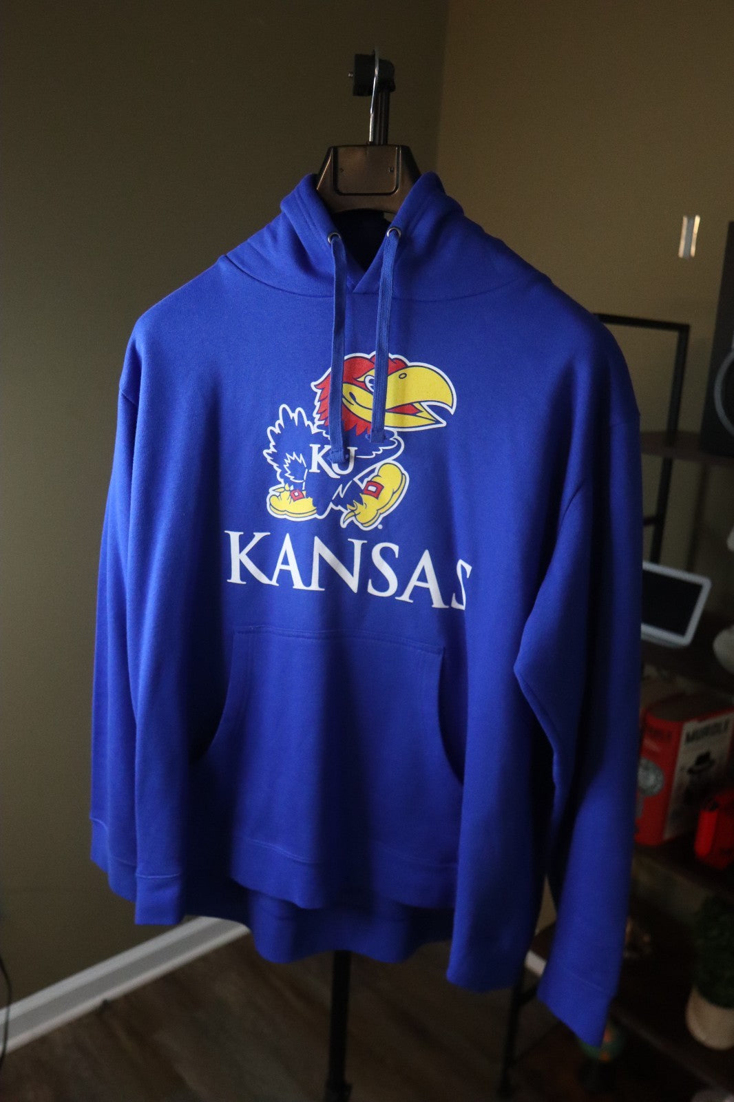  Kansas Jayhawks Fanatics Hoodie Men’s 2XLarge Blue March Madness