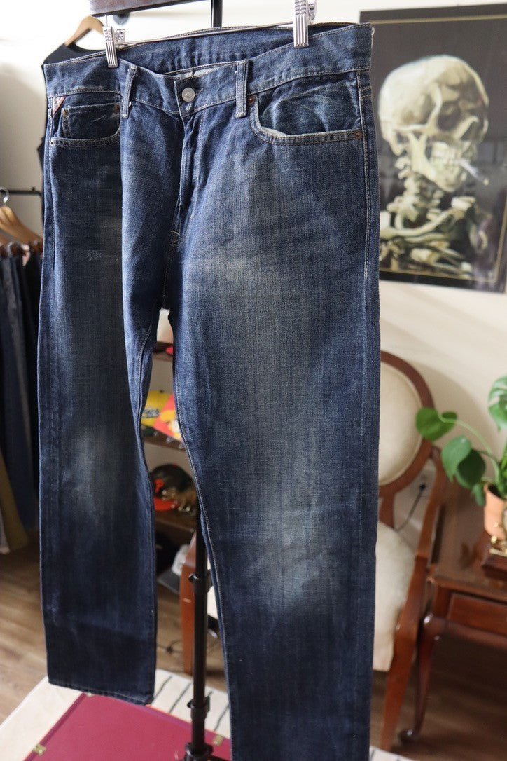 Denim Supply Ralph Lauren Jeans Mens 36x34 Straight Blue Vintage Flag Logo