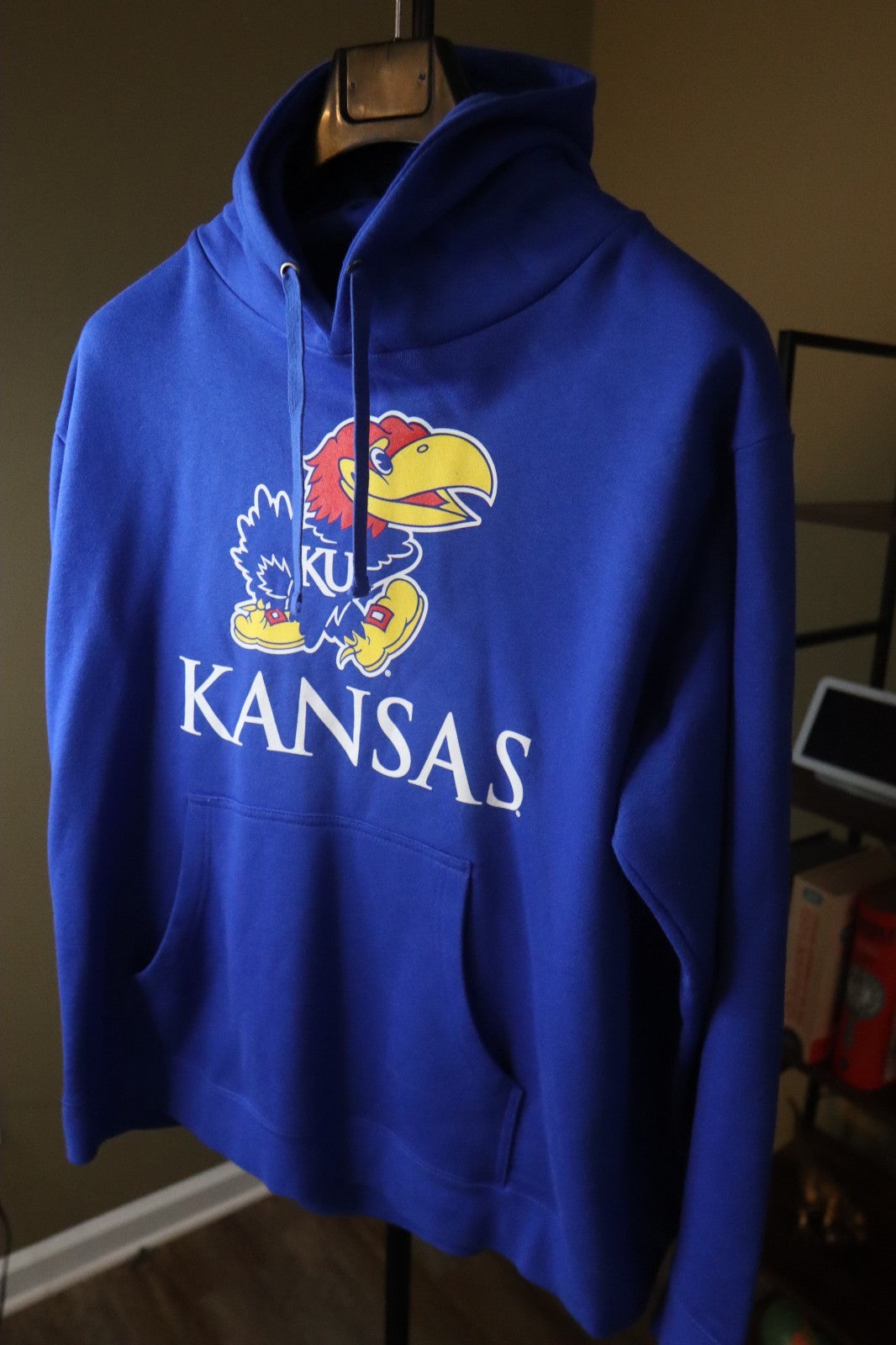  Kansas Jayhawks Fanatics Hoodie Men’s 2XLarge Blue March Madness