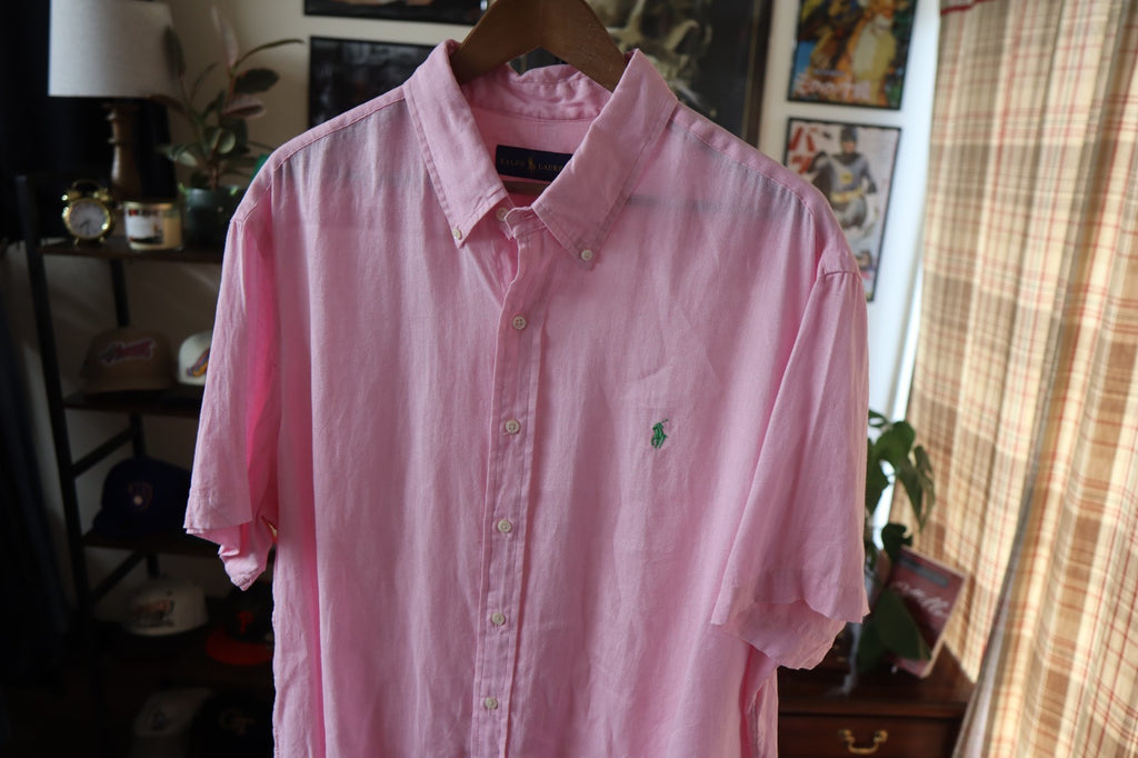 Polo Ralph Lauren 100% Linen Short Sleeve Shirt XXL