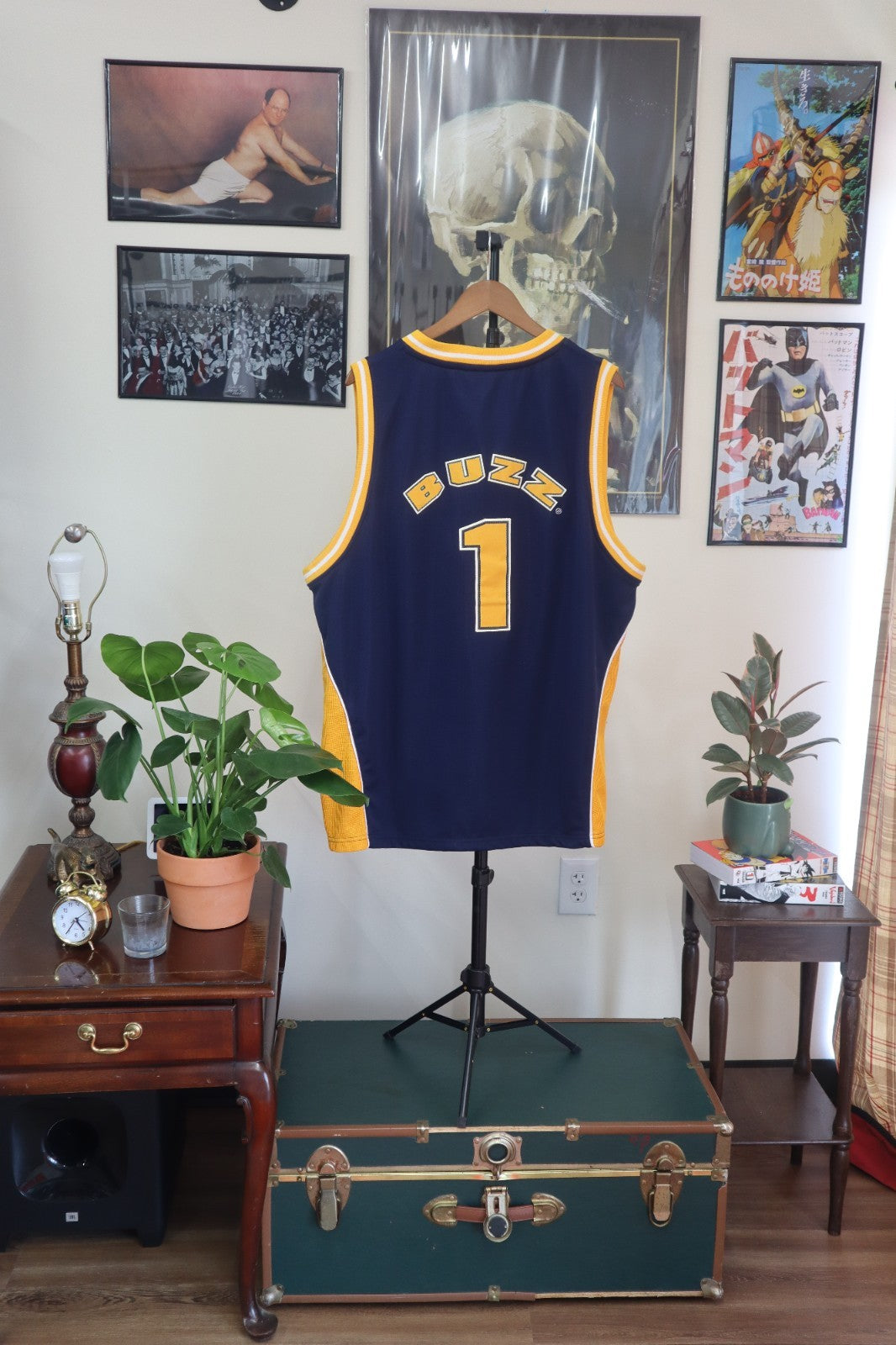 Georgia Tech Yellow Jackets Colosseum Mens Basketball Jersey Blue Size Large