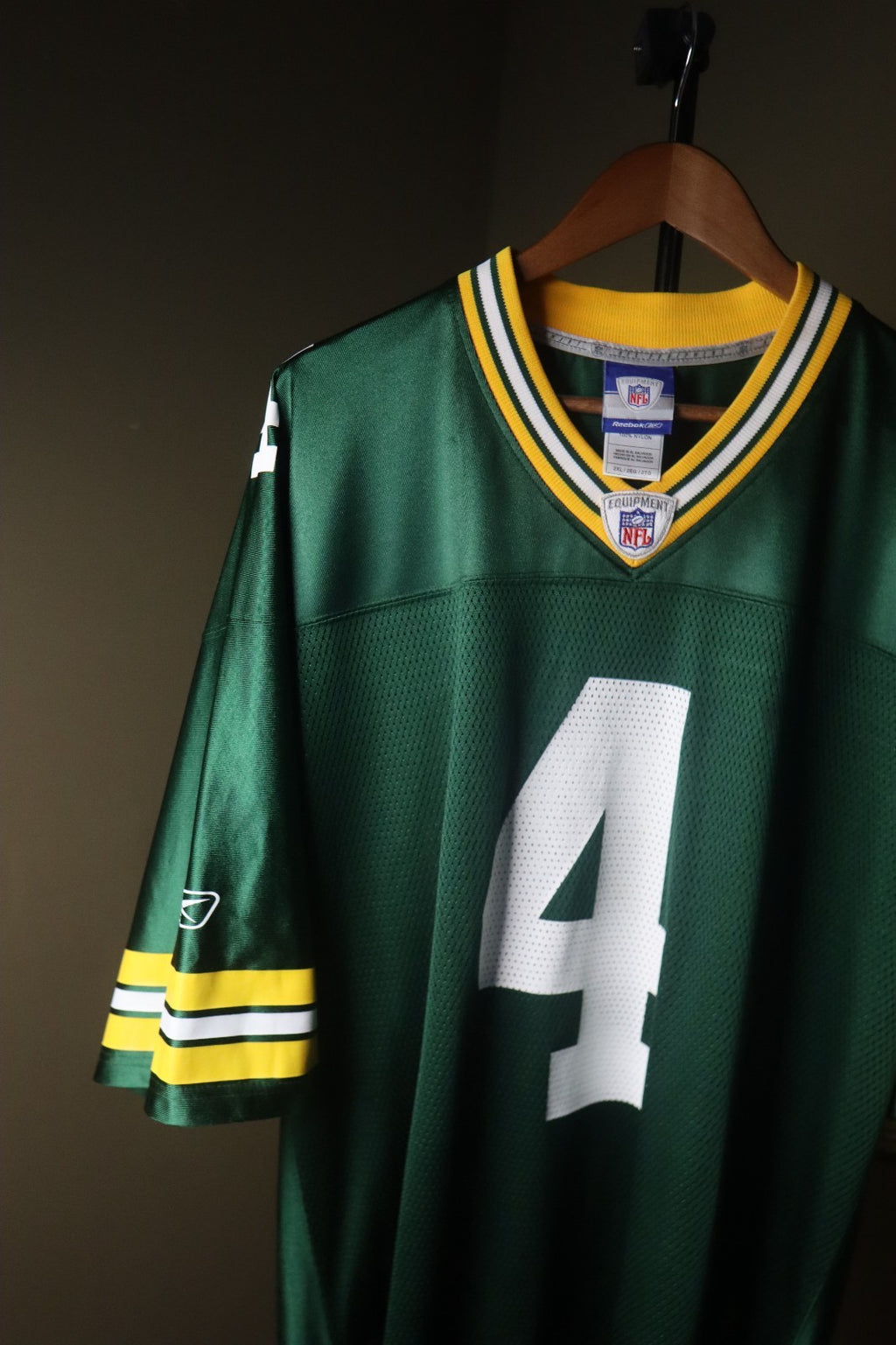 Reebok Green Bay Packers Size 2XL Brett Favre Football Jersey