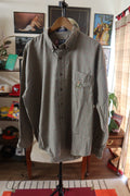 Vintage Chaps Ralph Lauren Mens Plaid Button Up Shirt Size XL Embroidered Crown