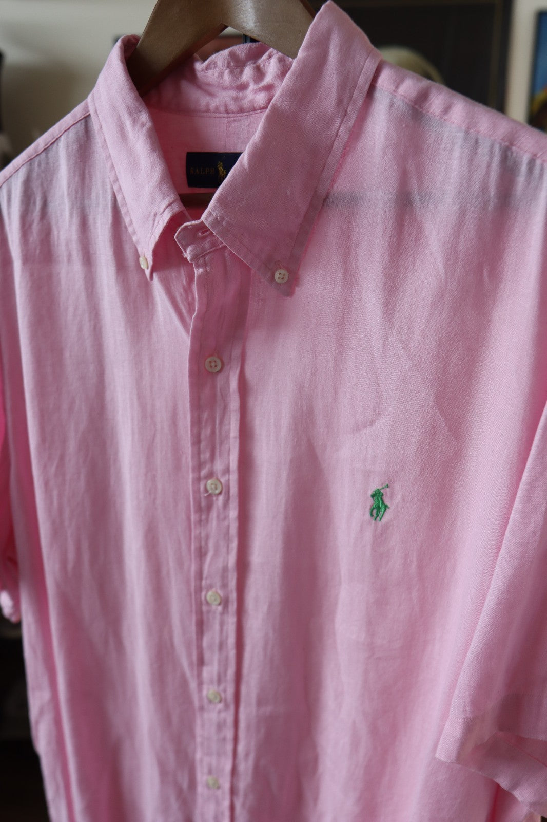 Polo Ralph Lauren 100% Linen Short Sleeve Shirt XXL