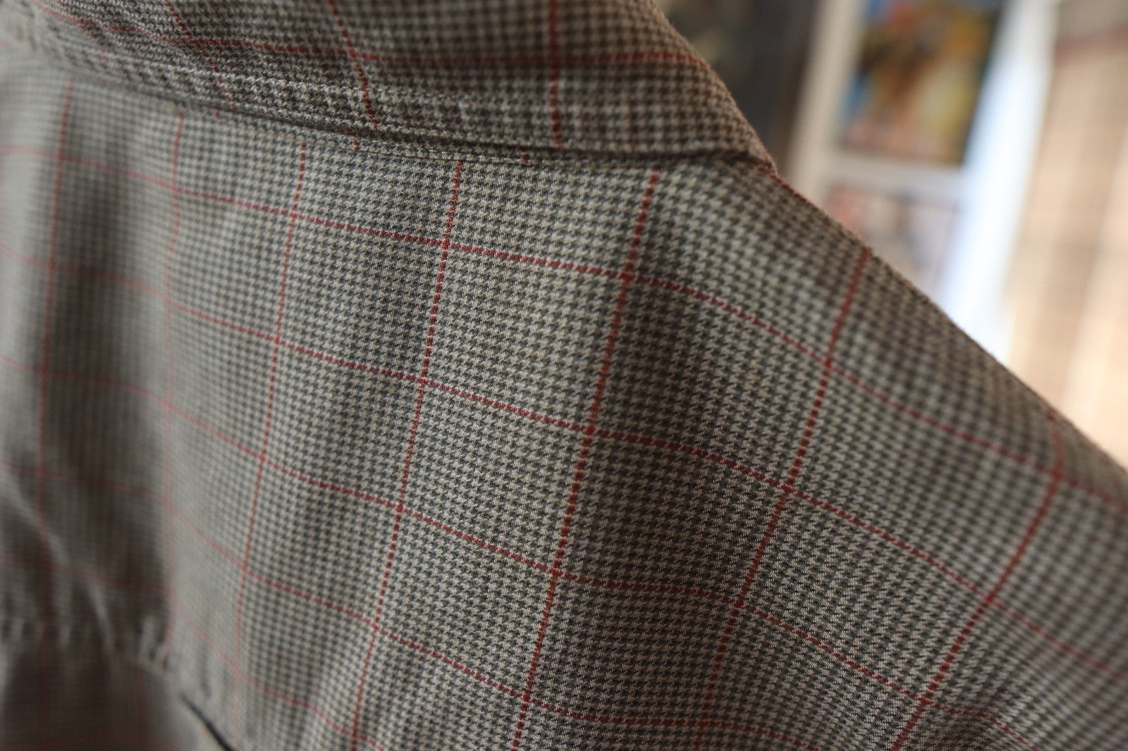 Vintage Chaps Ralph Lauren Mens Plaid Button Up Shirt Size XL Embroidered Crown