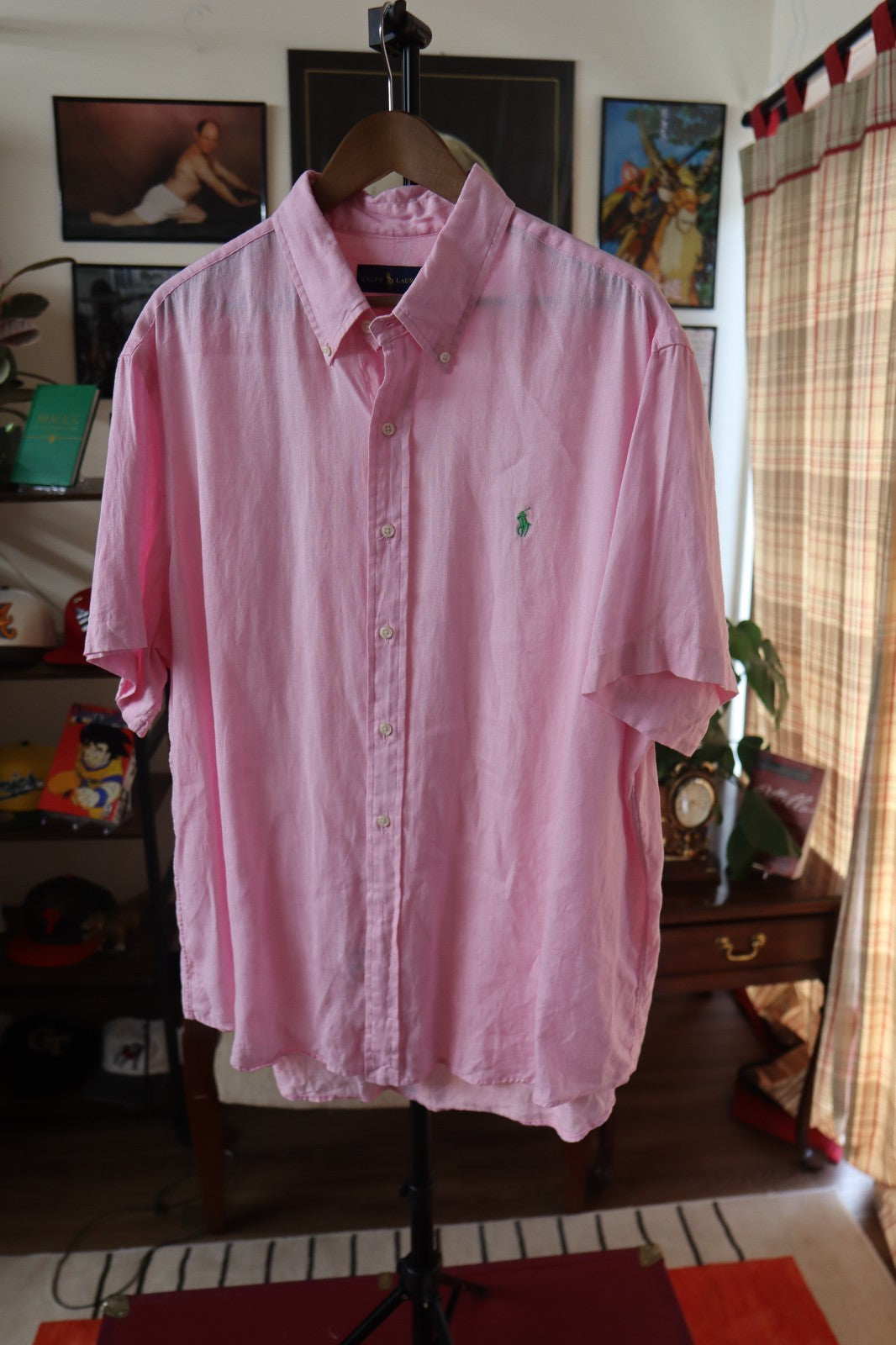 Polo Ralph Lauren 100% Linen Short Sleeve Shirt XXL