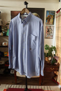 Vintage Tommy Hilfiger Oxford Shirt In Light Blue With Lion Crest