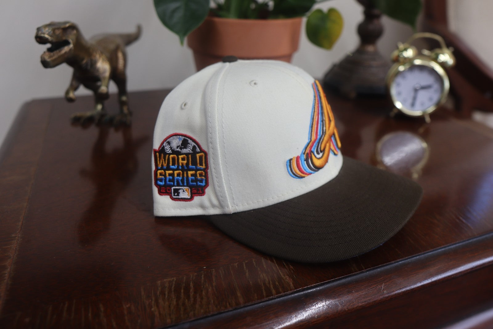 New Era Atlanta Braves Multi Color World Series 59FIFTY Fitted Hat Cap 7 1/4