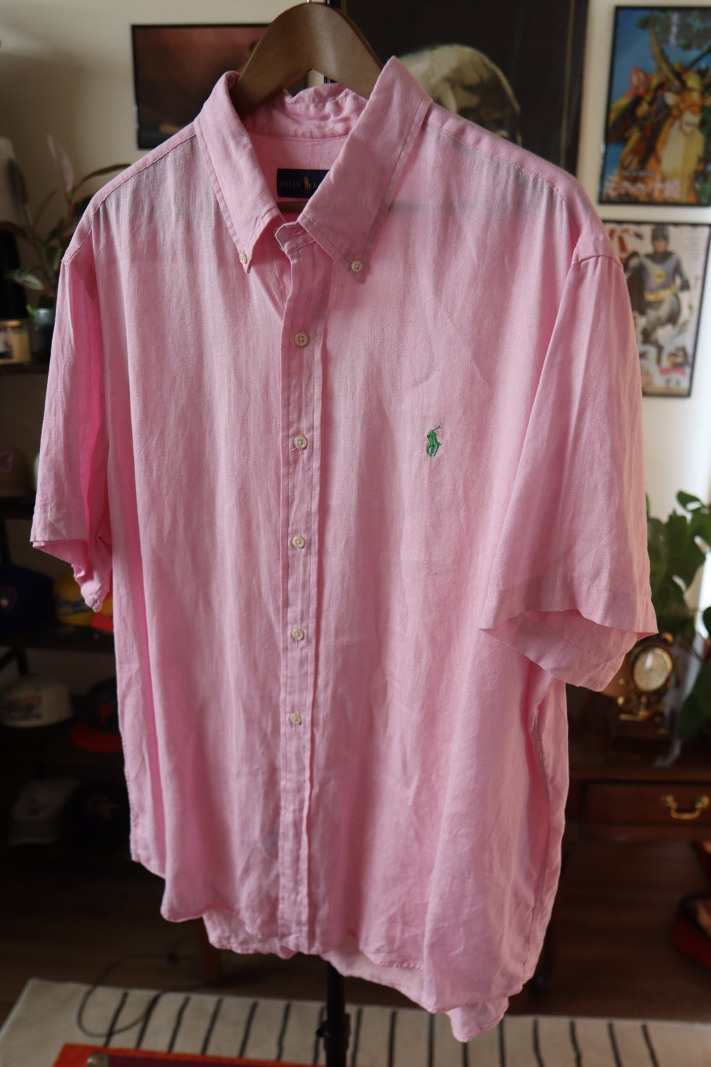 Polo Ralph Lauren 100% Linen Short Sleeve Shirt XXL