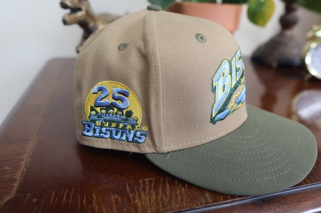 Rare New Era Buffalo Bisons Fitted Size 7 1/4 Hat 59Fifty