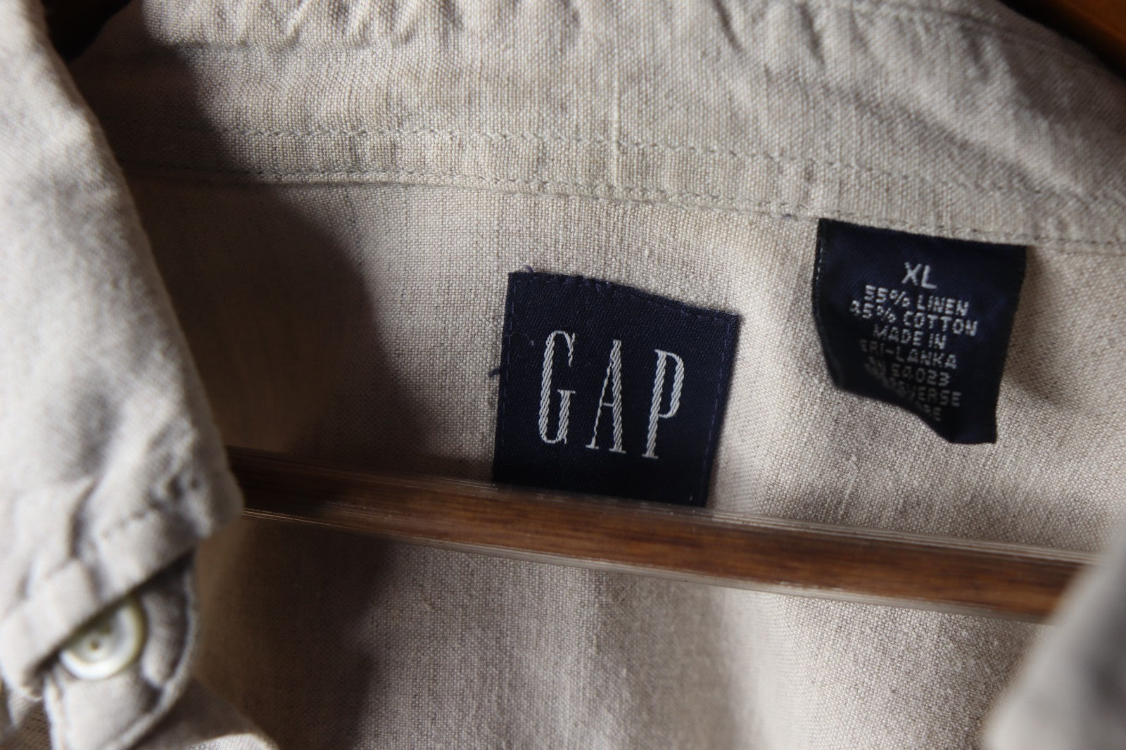 GAP Cotton/Linen Casual Shirt Size XL