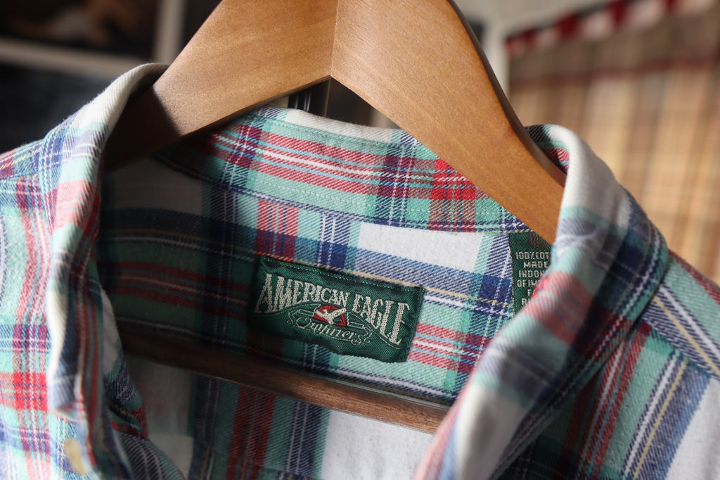 Vintage 90s American Eagle Outfitters Mens XLarge Flannel Button Down