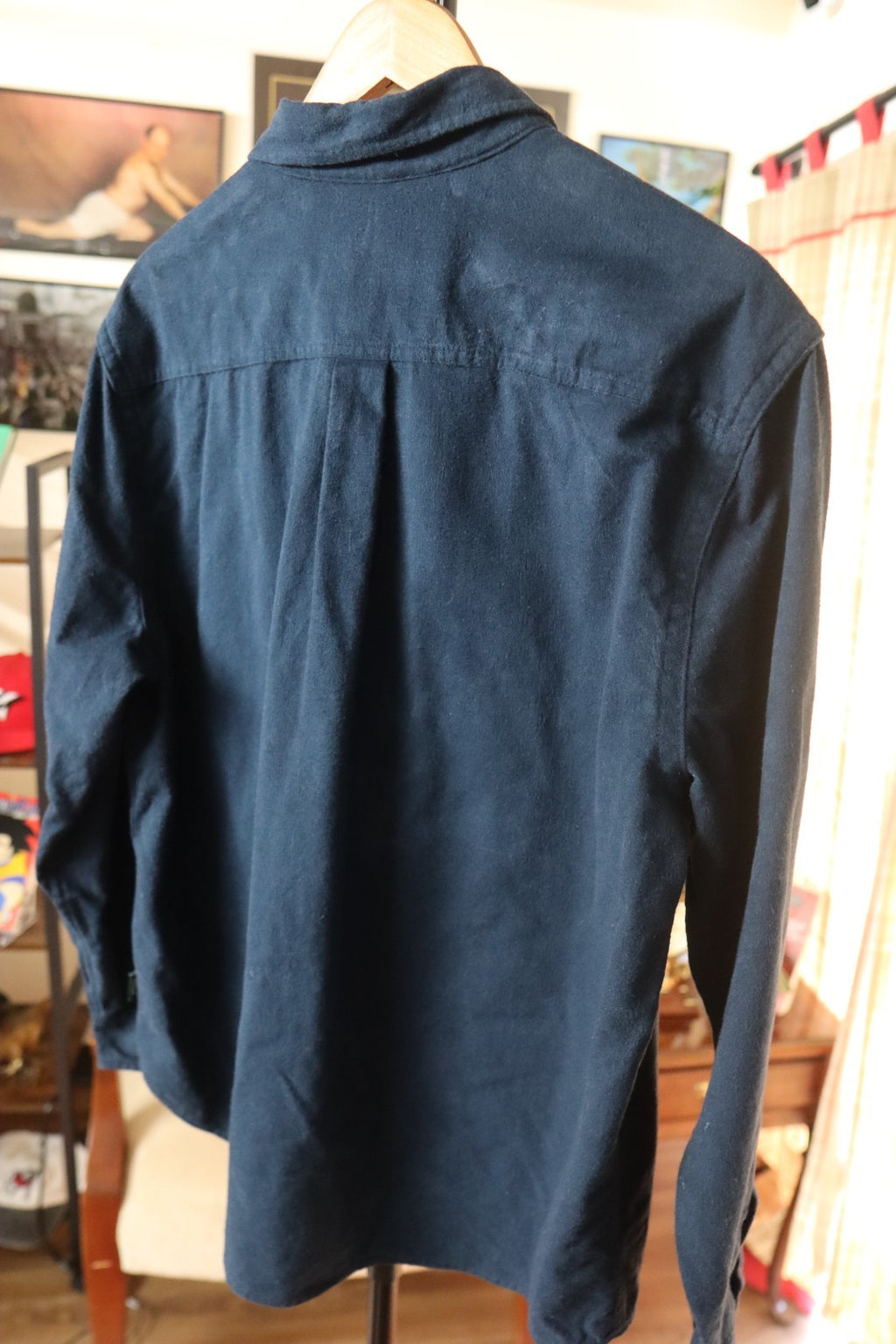Woolrich Green Label Blue Heavy Flannel Size Large