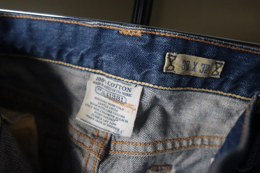 Polo Ralph Lauren Colton Bootcut Jeans Mens 38x32 Blue Medium Wash